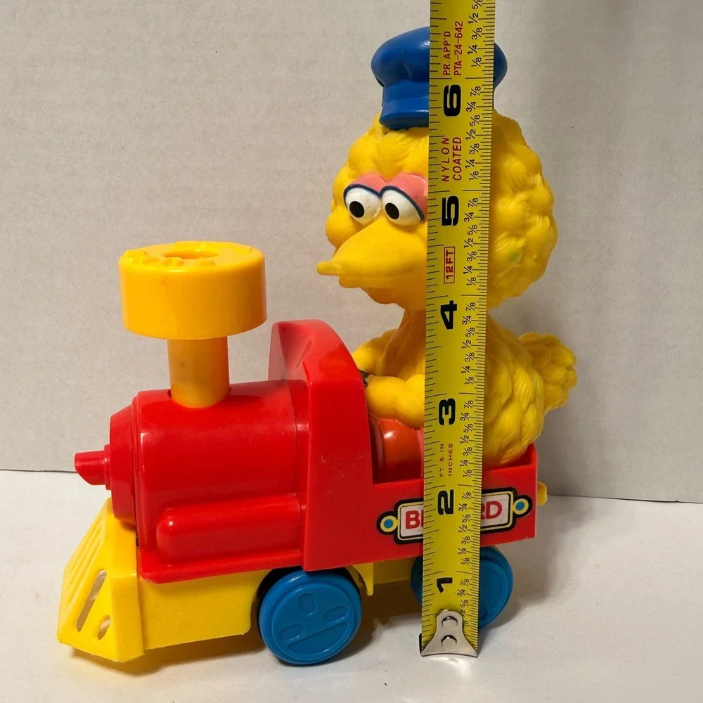 Vintage Tyco Sesame Street‎ Big Bird Train Engine Toy Red Yellow Blue 60322 *